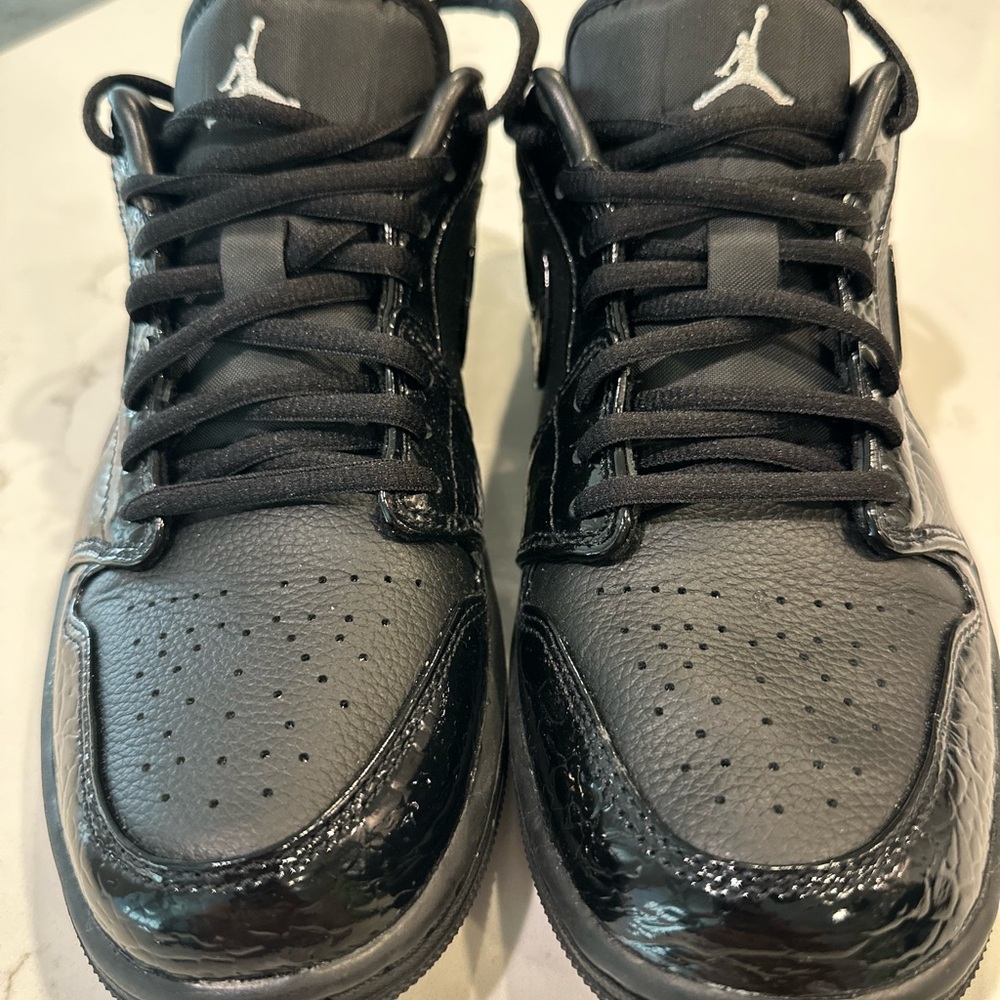 Jordan Sneakers with Black and Gray Accents